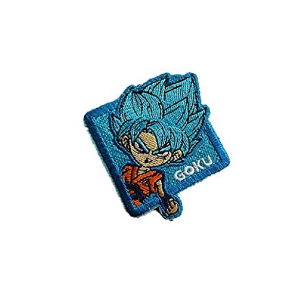 Embroidery Patch Airsoft Morale Patch 3 Dragon Ball Z Goku Super Goku Anime Military Hook Loop Tactics Morale Embroidered Patch