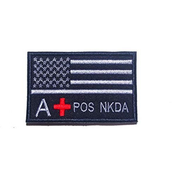 Tactical Morale Patch Airsoft Morale Patch 1 GG4 Blood Type A+ B+ AB+ O+ POS NKDA Morale Patch Hook Backing