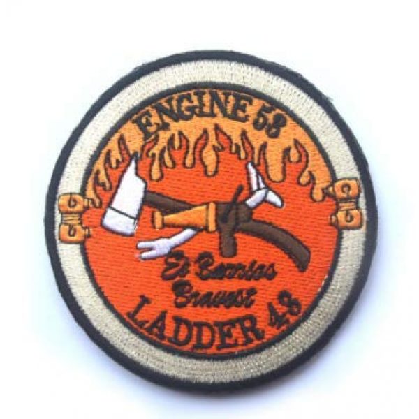 Embroidered Patch Airsoft Morale Patch 1 Navy Seal Operation Red Wing Murphy Engine 53 Ladder 43 Firefighter 3D Tactical Patch Military Embroidered Morale Tags Badge Embroidered Patch DIY Applique Shoulder Patch Embroidery Gift Patch