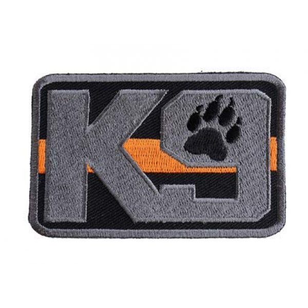 Tactical Embroidery Patch Airsoft Morale Patch 1 K-9 Paw PD Cop Dog Claw Tracker Tactical Embroidery Patch Hook & Loop Morale Patch Military Patch for Clothing Accessory Backpack Armband (color2)