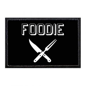 P PULLPATCH Airsoft Morale Patch 1 Foodie | Hook and Loop Attach for Hats, Jeans, Vest, Coat | 2x3 in | by Pull Patch