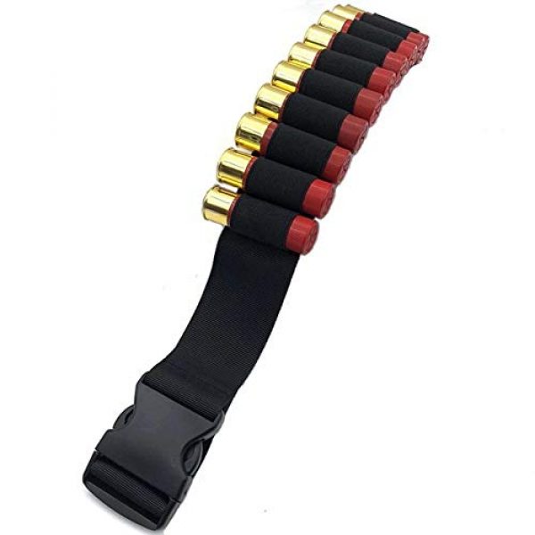 HHFC Tactical Pouch 2 Tactical 12 GA Shotgun Shell Bandolier Airsoft 27 Rounds Shotshell Ammo Holder Belt 140cm