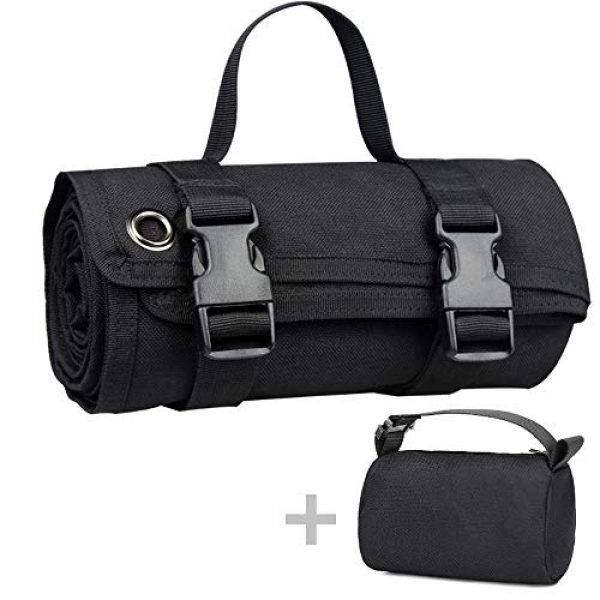 LIVANS Tactical Pouch 1 LIVANS Shooting Mat for Range, Shooting Gear Tactical Training Shooting Pad Rool-Up Shooters Mat Non-Slip Durable Shooting Rest, Hunting Accessories Shooting Bag Include
