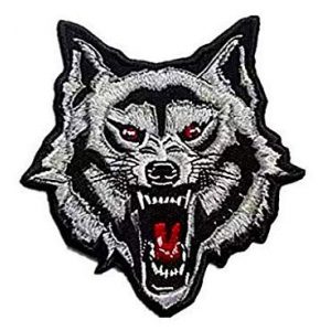 Embroidery Patch Airsoft Morale Patch 1 Grey Arctic Wild Lone Wolf Patch Military Hook Loop Tactics Morale Embroidered Patch