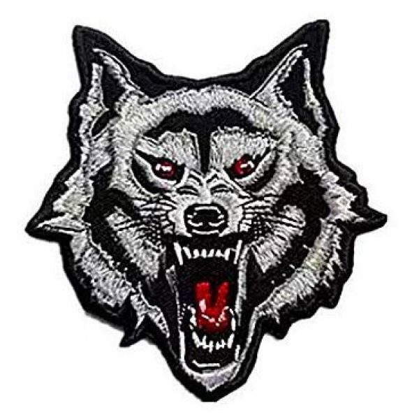 Embroidery Patch Airsoft Morale Patch 1 Grey Arctic Wild Lone Wolf Patch Military Hook Loop Tactics Morale Embroidered Patch