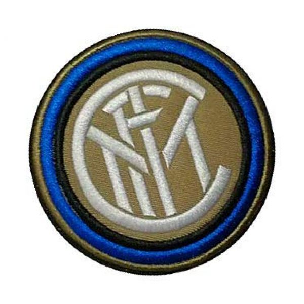 Embroidery Patch Airsoft Morale Patch 2 Italy Inter Milan Football Soccer Club Military Hook Loop Tactics Morale Embroidered Patch