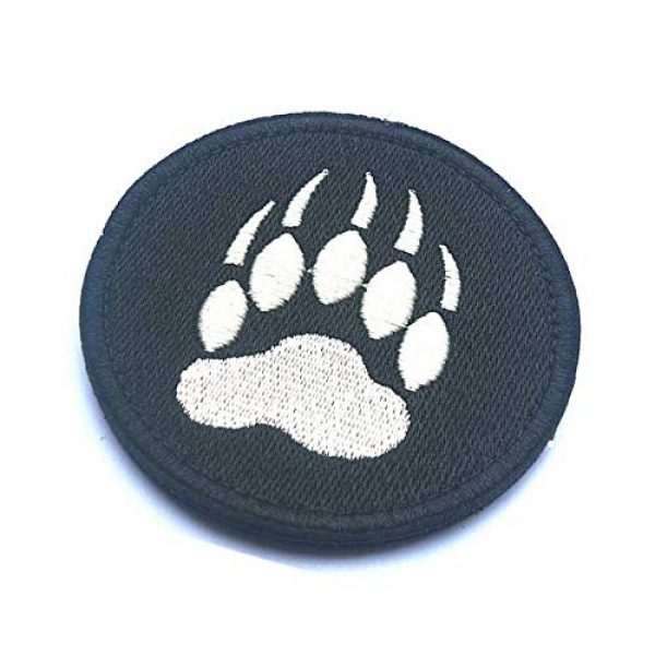Embroidery Patch Airsoft Morale Patch 3 Bear Claw Tracker PAW Military Hook Loop Tactics Morale Embroidered Patch