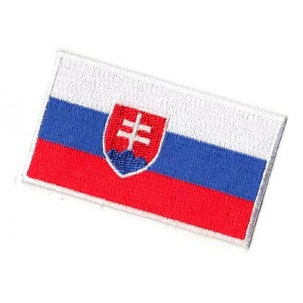 Embroidery Patch Airsoft Morale Patch 3 Slovakia Flag Patch Military Hook Loop Tactics Morale Embroidered Patch