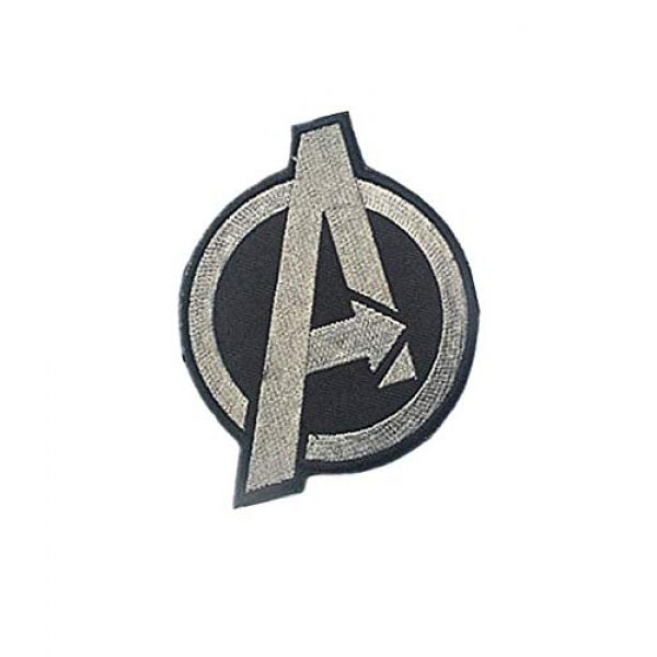 Embroidery Patch Airsoft Morale Patch 2 Marvel Comics Avengers Classic 'A' Logo Military Hook Loop Tactics Morale Embroidered Patch