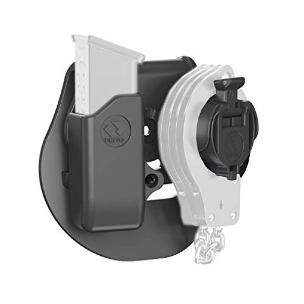 Orpaz Tactical Pouch 1 Orpaz Handcuff Case and Magazine Holster for 9mm 0.40 Polymer/Plastic Magazines
