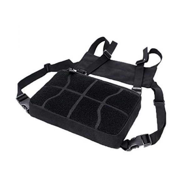 AegisTac Tactical Pouch 4 AegisTac Tactical Chest Rig Bag Recon Kit Bags Combat Chest Pack Radio Chest Harness Molle Vest Bags Front Pouch Tool Pouch EDC Carry Pouch