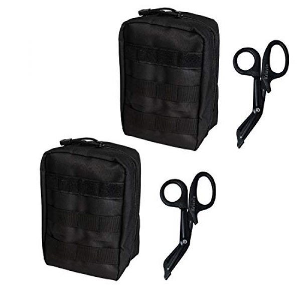 Krisvie Tactical Pouch 2 Krisvie 2Pack Tactical EMT Pouch 1000D Nylon Molle First Aid Bag for Outdoor