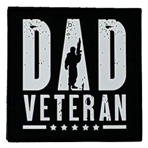 PatchOps Airsoft Morale Patch 1 PatchOps Dad Veteran PVC Tactical Morale Patches (Dad Veteran)