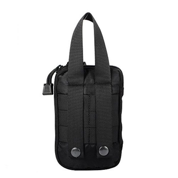 Pvnoocy Tactical Pouch 3 Black 1000D Nylon Tactical Bag Outdoor Molle Military Pockets Mobile Phone Key Mini Tool Waterproof Air Gun Sports Bag