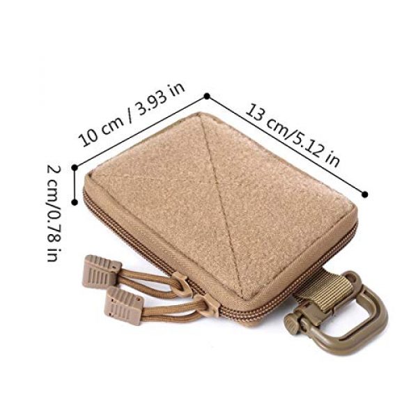 LGL Tactical Pouch 2 Tactical Sling Bag Tactical Pouches - Tactical Molle EDC Pouch Range Bag Medical Organizer Pouch Military Wallet Small Bag Outdoor Hunting Accessories Vest Equipment Tool Pouch Bag Mini Utility Pouch