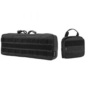ProCase Tactical Pouch 1 ProCase Tactical Admin Pouch Versatile Molle Admin Pouch EDC Carry Bag Multi-Purpose Tool Holder Bundle with Compact EDC Military Admin Utility Gadget Waist Bag
