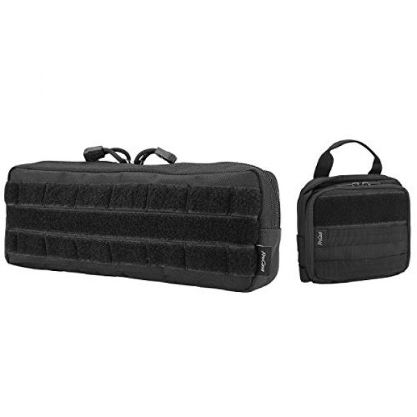 ProCase Tactical Pouch 1 ProCase Tactical Admin Pouch Versatile Molle Admin Pouch EDC Carry Bag Multi-Purpose Tool Holder Bundle with Compact EDC Military Admin Utility Gadget Waist Bag