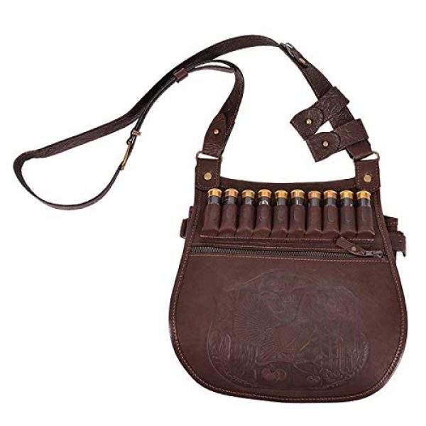 HSN Tactical Pouch 2 Genuine Leather Stitched Premium Quality Fowling Bag