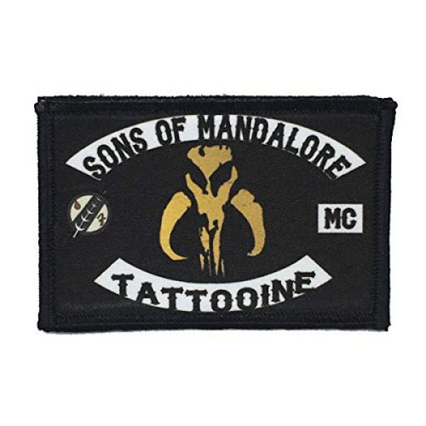 RedheadedTshirts Airsoft Morale Patch 1 Sons of Mandalore Star Wars Mandalorian Morale Patch 2x3" Hook and Loop Patch. Made in The USA