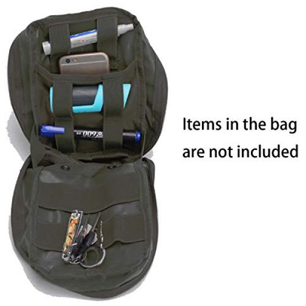 Military Ba Tactical Pouch 2 Military Ba Tactical MOLLE EMT First Aid IFAK Utility Pouch (Bag Only)-64.38.3 Black