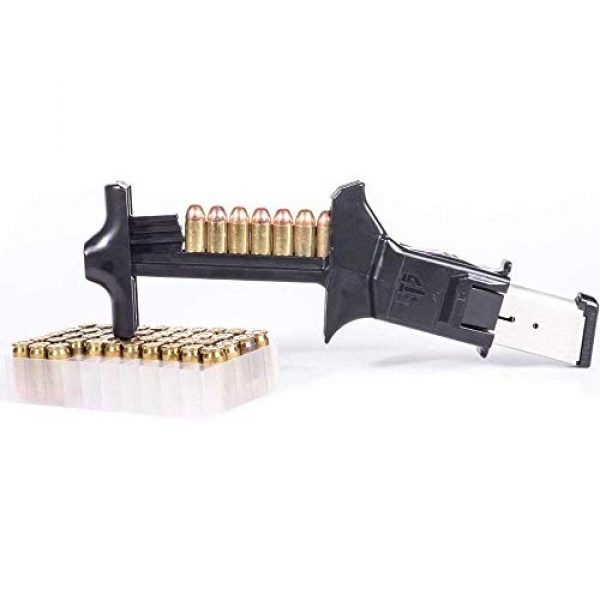 LUCKYYL Tactical Accessory 2 Speed Loader No Hurt Thumbs Fast Durable Include Single and Double-Stack Magazines Speedloader for 9mm 40 S&W (Upgrade)