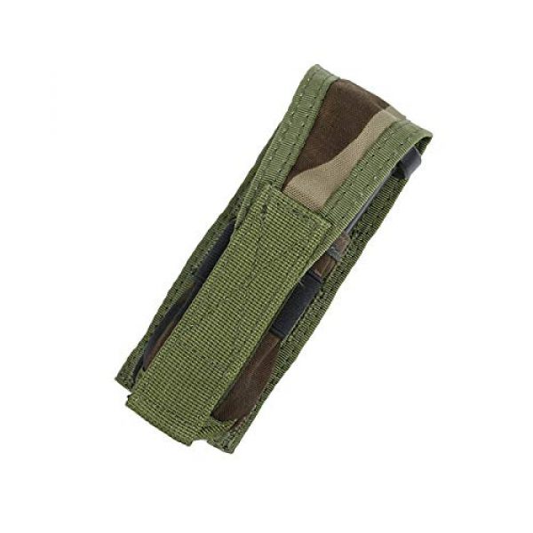 FABOLOUZ Tactical Pouch 2 FABOLOUZ TMC Single Pistol Mag Vertical Pouch (Woodland) for Airsoft Outdoor Game