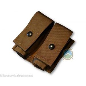 Airsoft Tactical Pouch 1 AirSoft Military Double 40MM HE High Explosive Grenade MOLLE Pouch Coyote