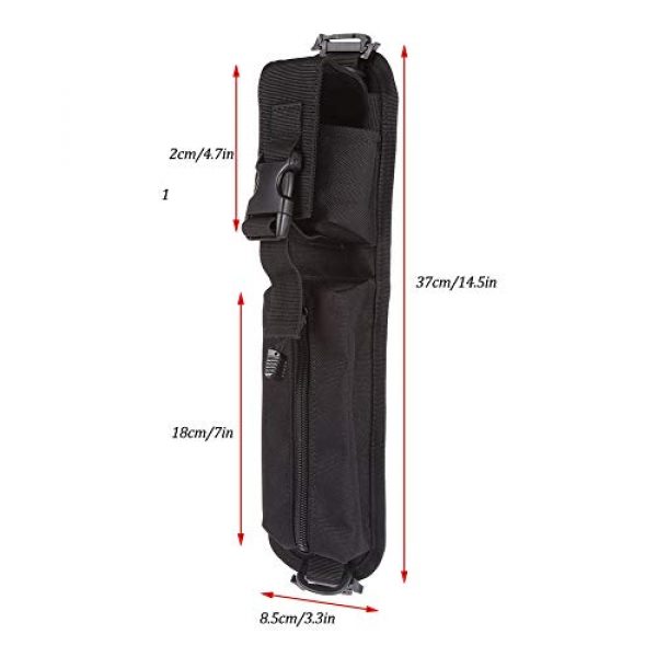 BREEZEY Tactical Pouch 3 BREEZEY EDC Bag, Tactical Molle Pouch Black 600D Nylon Lightweight Waterproof Durable Backpack Shoulder Strap Bag Accessory Storage Hunting Bags