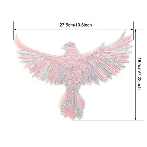 ZLYY Airsoft Morale Patch 4 Perfect Morale Eagle Embroidery Patch Design Jacket Patches Biker Iron Patch (Pink,White,Black)
