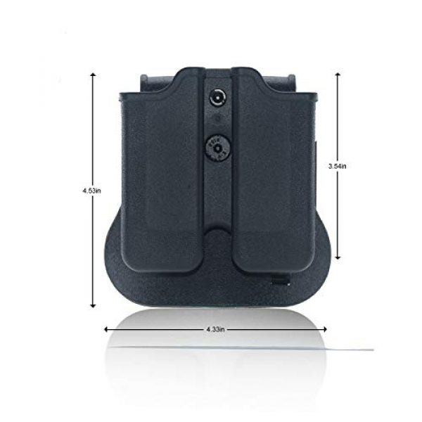 Backyard Blasters Tactical Pouch 4 Backyard Blasters Double Magazine Holster, Magazine Pouch fits for SIGP226 and P229, 9mm .40 Double Stack Mag with Adjustable Paddle
