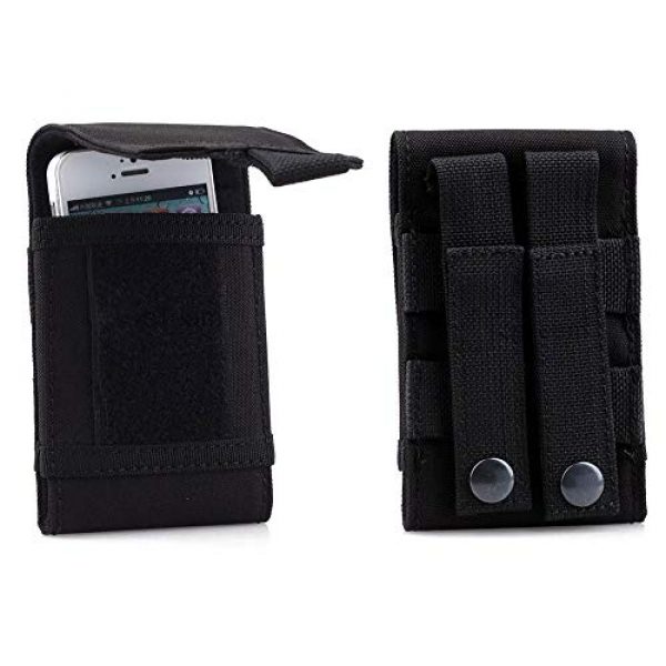 KEANER Tactical Pouch 1 KEANER Lovely Gift Tactical Military Pouch Army Waist Universal Climbing Holster Mobile Phone Belt Pouch Case Cover(Black)