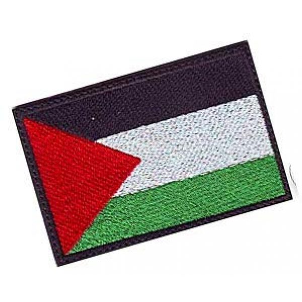 Embroidery Patch Airsoft Morale Patch 2 Palestinian Flag Patch Military Hook Loop Tactics Morale Embroidered Patch