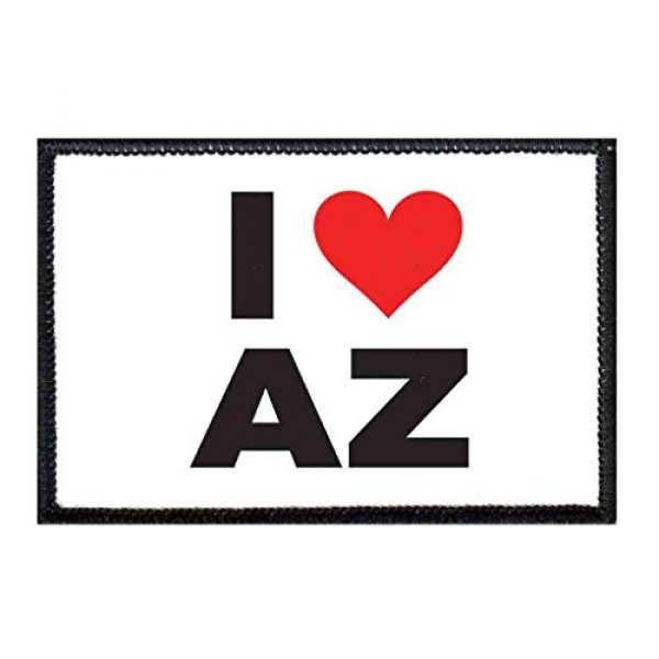 P PULLPATCH Airsoft Morale Patch 1 I Love Arizona Bold Morale Patch | Hook and Loop Attach for Hats, Jeans, Vest, Coat | 2x3 in | by Pull Patch