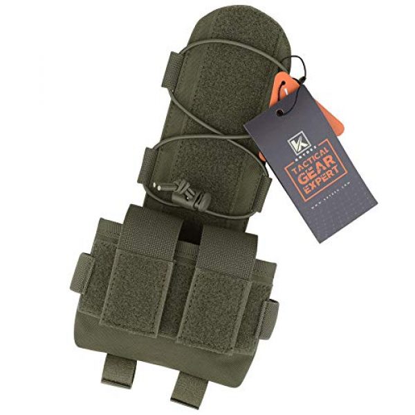 KRYDEX Tactical Pouch 2 KRYDEX Tactical Helmet Pouch MK2 Battery Box Counterweight Pouch Remote Battery Helmet Accessory Storage Bag with Hook and Loop for Tactical Helmet