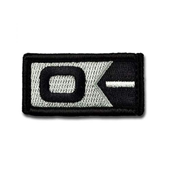 BASTION Airsoft Morale Patch 1 BASTION Morale Patches (Blood Type O Neg, BNW) | 3D Embroidered Patches with Hook & Loop Fastener Backing | Well-Made Clean Stitching | Military Patches for Tactical Bag, Hats & Vest