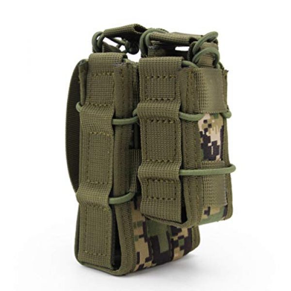 BESPORTBLE Tactical Pouch 4 BESPORTBLE 1PCS Attachment Sub-Package MOLLE System Vest Accessory Kit Storage Multiple Pocket Molle Bag Outdoor Camping Backpack Hiking Strap Backpack (Green Style)