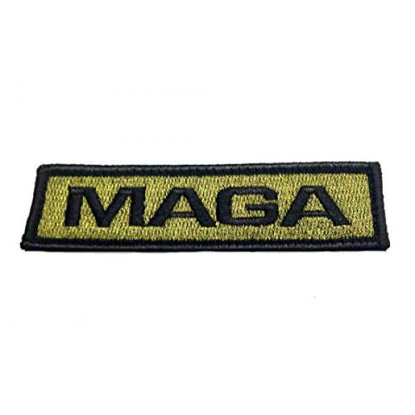 BASTION Airsoft Morale Patch 1 BASTION Morale Patches (MAGA, Olive) | 3D Embroidered Patches with Hook & Loop Fastener Backing | Well-Made Clean Stitching | Military Patches Ideal for Tactical Bag, Hats & Vest