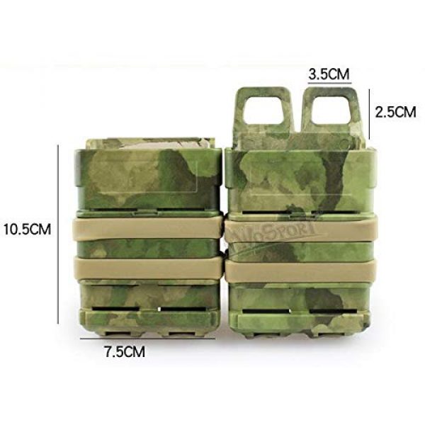 nicefish Tactical Pouch 6 nicefish Fast MAG Tactical Vest Accessory Black Green Tan Pouch Bag Box for M4 MAG polyme
