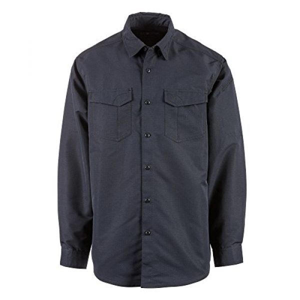 5.11 Tactical Shirt 2 Tactical Fast-Tac Long Sleeve Shirt, Khaki, Medium