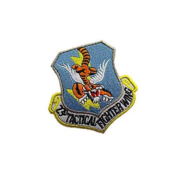 Embroidery Patch Airsoft Morale Patch 2 USAF 23rd Tactical Fighter Wing Military Tactics Morale Embroidered Patch