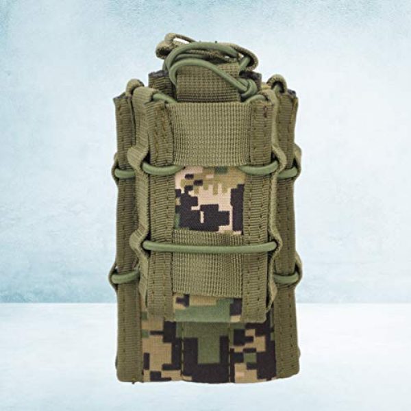 BESPORTBLE Tactical Pouch 3 BESPORTBLE 1PCS Attachment Sub-Package MOLLE System Vest Accessory Kit Storage Multiple Pocket Molle Bag Outdoor Camping Backpack Hiking Strap Backpack (Green Style)