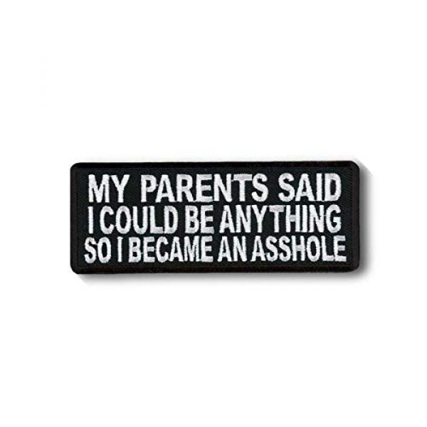 Tactical Embroidery Patch Airsoft Morale Patch 1 My Parents Said I Could be Anything so I Became. Tactical Embroidery Patch Hook & Loop Morale Patch Military Patch for Clothing Accessory Backpack Armband