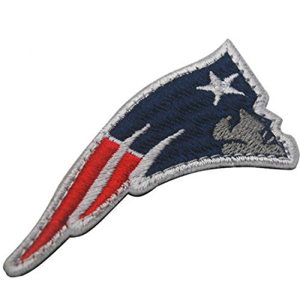 ODSP Airsoft Morale Patch 5 Football Team Logo Patches Embroidered Military Morale Tactical Patch with Hook and Loop Fasteners Backing Emblem Badges 2.76" x 1.38" 2PCS