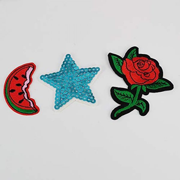 Niangzisewing Airsoft Morale Patch 5 Niangzisewing Mix Lots Bulk 50pcs Iron on Patches sew on Patches Craft Embroidery Patch Motif Clothes Jackets Hats Backpacks Jeans Kids Rainbows Rose Bird Butterfly Hearts (Mix, from 1" to 3")