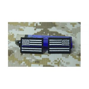DREAM ARMY Airsoft Morale Patch 1 2X THIN BLUE LINE POLICE SWAT USA FLAG Morale Patch Hook Backing (SMALL SIZE 3X2CM)