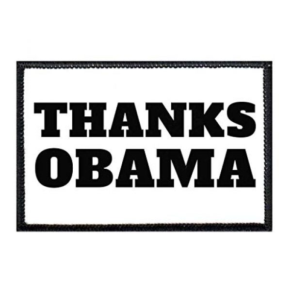P PULLPATCH Airsoft Morale Patch 1 Thanks Obama Morale Patch | Hook and Loop Attach for Hats, Jeans, Vest, Coat | 2x3 in | by Pull Patch
