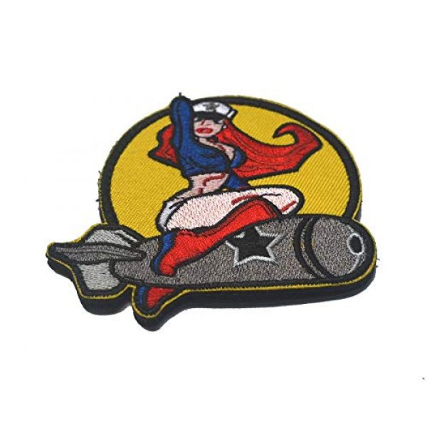 ALIPLUS Airsoft Morale Patch 5 Wwii Us Army Isaf B52 Air Pinup Girl Usa Morale Full Color Brand Patch Bomber Pinup Girl Tactical Combat Hook Badge Patch