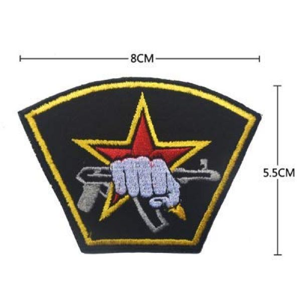 Military Embroidered Patch Airsoft Morale Patch 2 Russian Special Forces Spetsnaz Kalashnikov Fist Tactical Morale Military Embroidered Patch