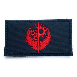 Almost SGT Airsoft Morale Patch 1 Fallout 4 Brotherhood of Steel Logo - Funny Tactical Military Morale Embroidered Patch Hook Backing