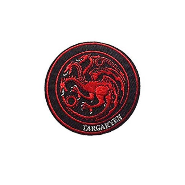 Embroidery Patch Airsoft Morale Patch 2 Game of Thrones House Targaryen Military Hook Loop Tactics Morale Embroidered Patch